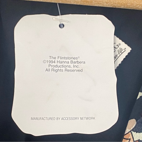 Vintage 1994 Flintstones Satin Vest Waistcoat Leopard Print Hanna-Barbara NWT - Picture 5 of 9